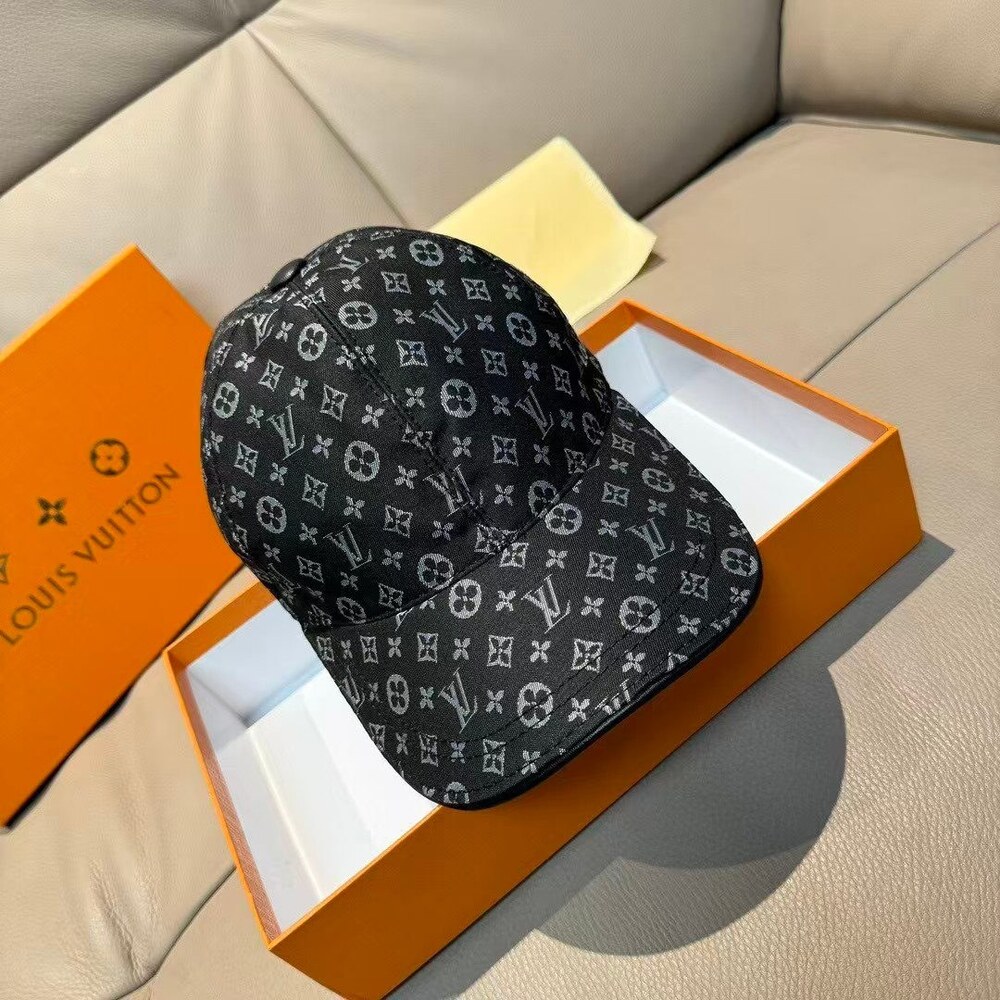 Louis Vuitton Monogram Baseball Cap Black